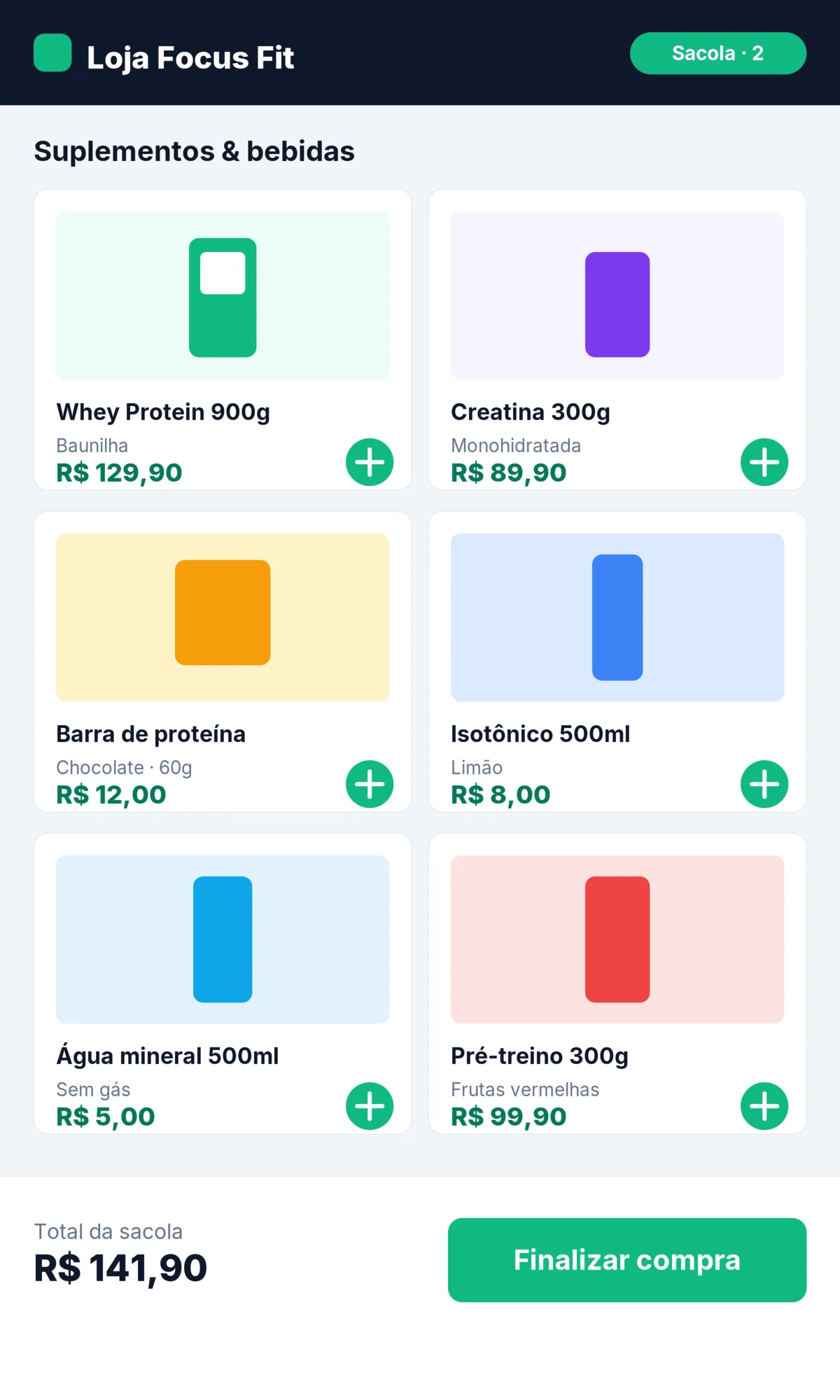 Catálogo de produtos